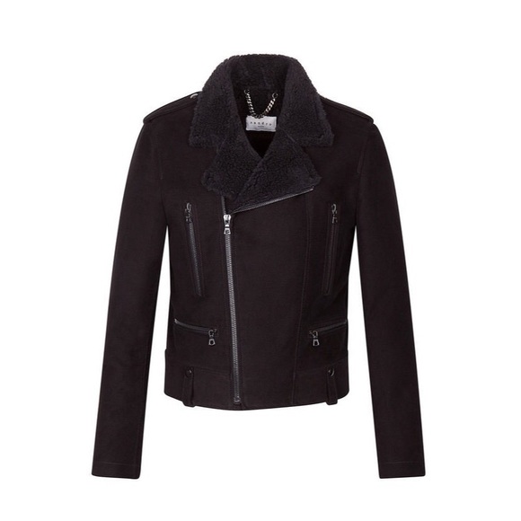 Sandro Other - Sandro Mens Velvet Moto Jacket